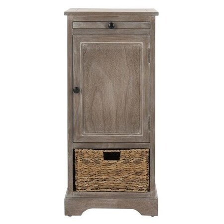 Safavieh Raven Tall Storage Unit- Vintage White - 34.3 x 13 x 15.7 in. AMH5703F